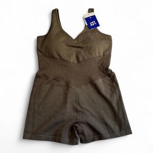 Joy Lab NWT Women's XXL Standard Fit Body Suit Gray Green